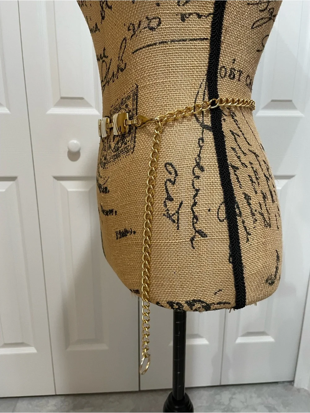 Gold-Tone Women's Fashion Chain Belt